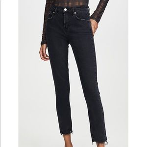 agolde toni mid rise straight jeans - 26